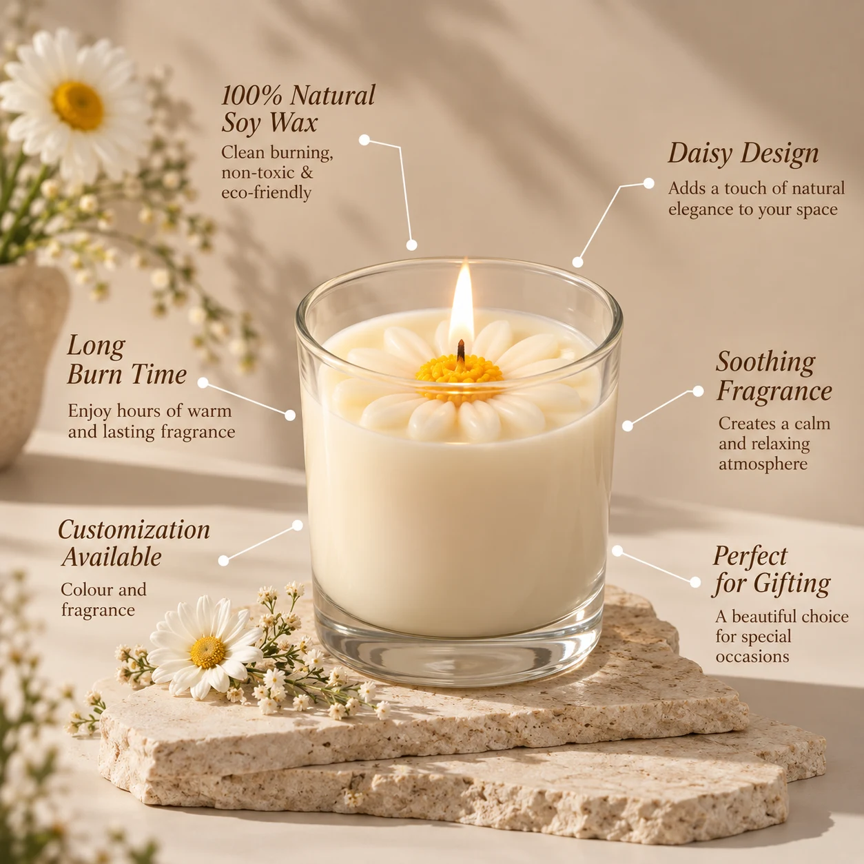 DAISY JAR CANDLE view 3