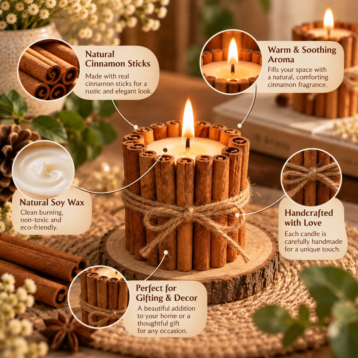CINNAMON STICK CANDLE view 3