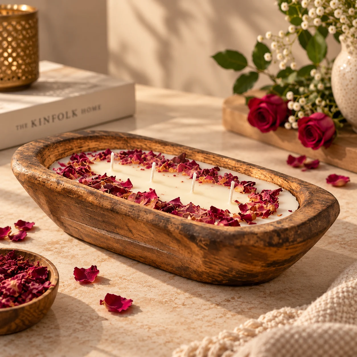 WOODEN BOAT CANDLE view 3