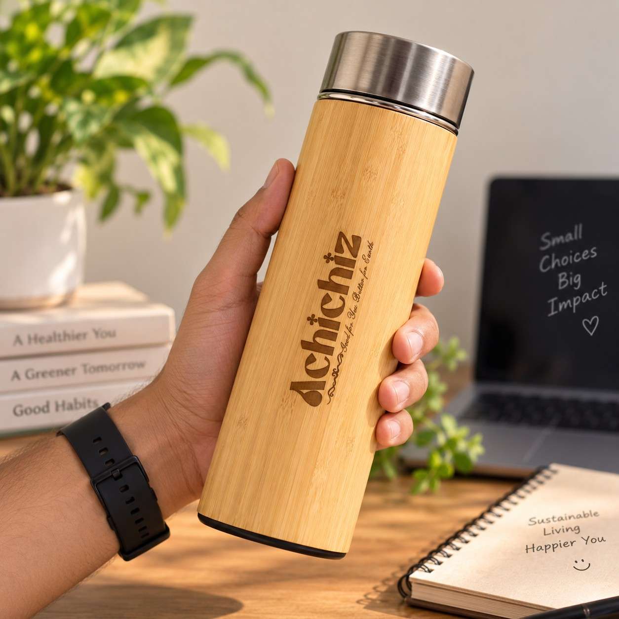 Bamboo Bottle view 2