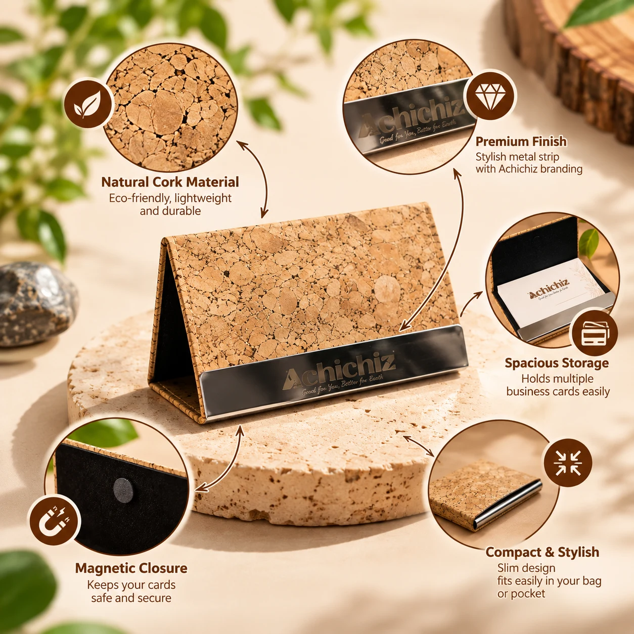 CORK CARD HOLDER view 3