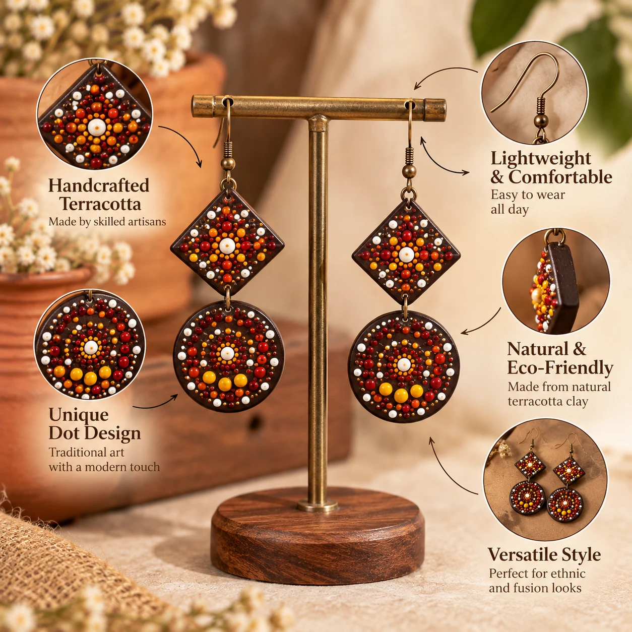 Dotted danglers view 4