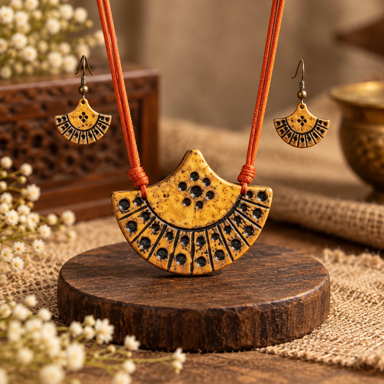Orange yellow pendent view 2